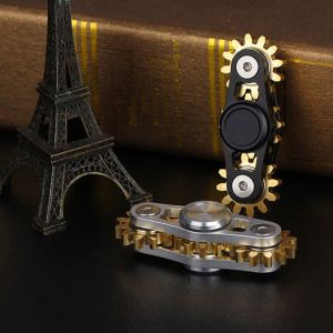 Metal Fingertip Gyroscope Gear Linkage Pure Copper Gyroscope for Adult