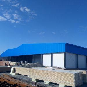Ceramic Tile Processing Prefabricated Steel Structure Building Workshop