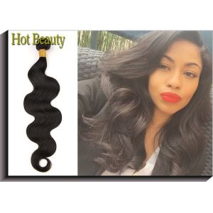 Quality Natural Black Grade 6A Virgin Hair Extensions Body Wave 10 inch -30 inch True to Length for sale