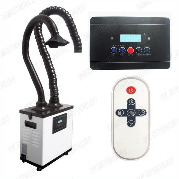 110V White Moxibustion nail salon fume extractor Equipment with Double Arms