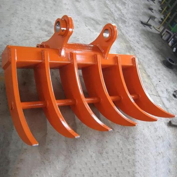 6 Shanks Skeleton Excavator Brush Rake 1500mm Excavator Land Clearing Rakes