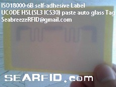 ISO 18000-6B Self-adhesive Prevent Tear Off Tag, U CODE HSL(SL3 ICS30) Auto