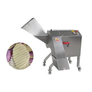 Fruit And Vegetable Processing Equipment Chopping Wave Shaped Potato Chips