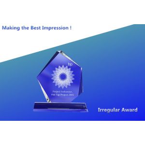 irregular crystal award/2d crystal trophy/irregular gem crystal award/crystal 3d trophy