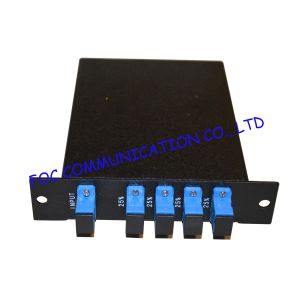 Quality 1*4 Fiber PLC Splitter LGX Type Rack Mount With SC / UPC Connector Low Insertion for sale