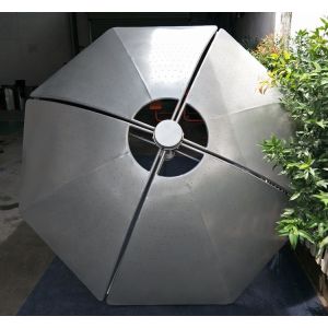 Commercial Aluminum Outdoor Patio Umbrellas 2342mm Height OEM ODM