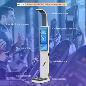 Ultrasonic Height Weight Scale Body Composition Analysis Machine