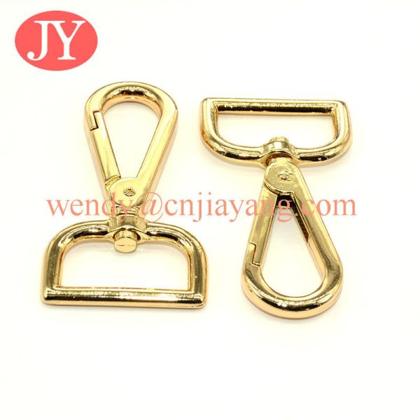 jiayang Fashion metal bag hardware snap hook for handbag accessory, custom hanger hook