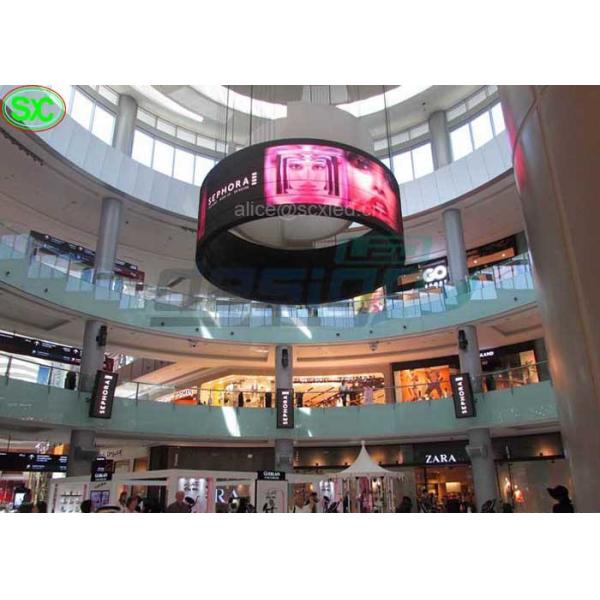 1R1G1B P5 Light Weight Flexible Malls Hanging LED Display Screen