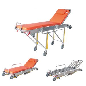 Manufacturer Automatic Collapsible Ambulance Stretcher Trolley Patient Transfer