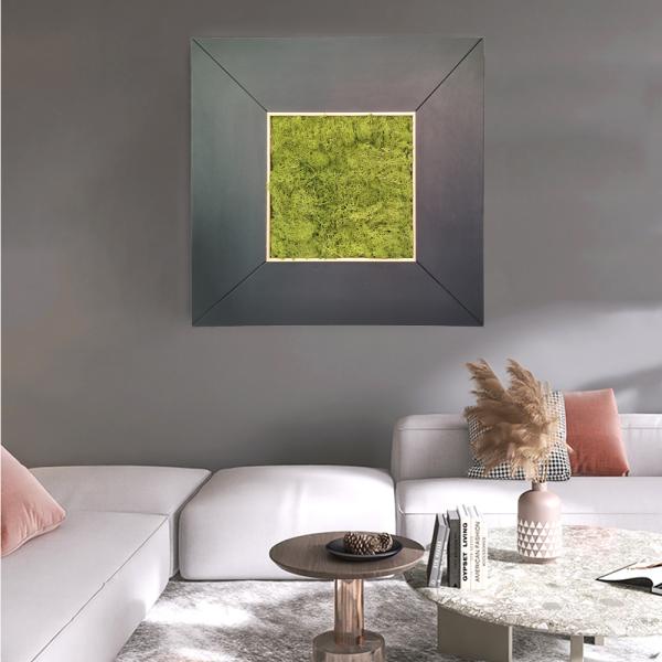 Hand Painted Modern Home Decor Relief Wall Hanging Decoration Painting Wall Art Craft 3D Relief Painting Mixed Media Green Relief Painting