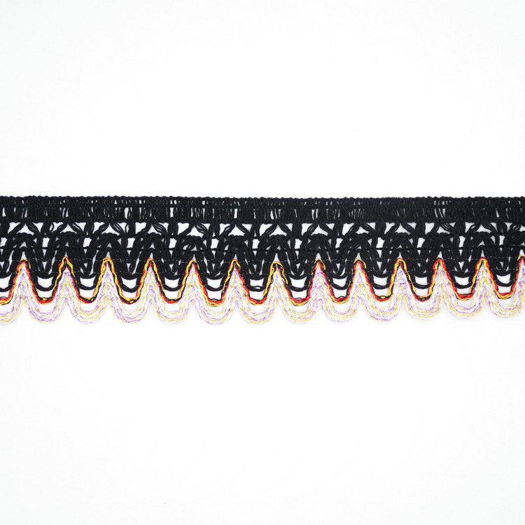 KJ20008 High Tenacity 6cm Wavy Fringe Tassel Trim