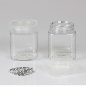 Odorless Square Clear Plastic Containers 17.6oz Dried Fruit Scented Tea 1000pcs