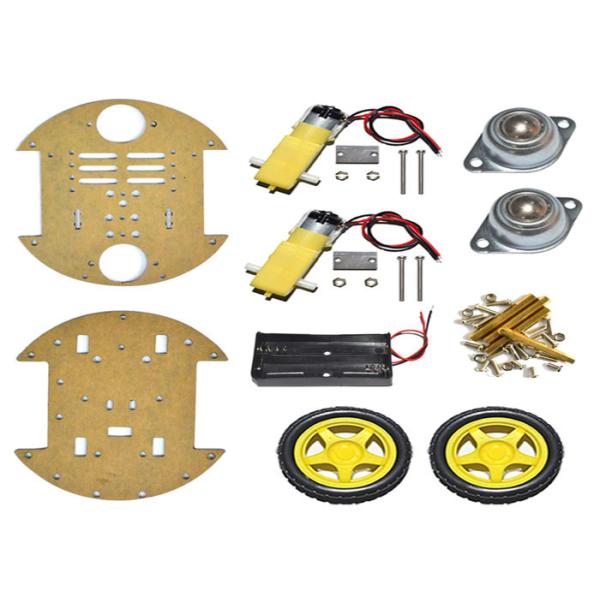 15mm * 15mm * 8mm Smart Car Robot Kit 240 RPM With 1 Year Warranty