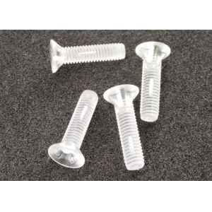 M3 Flat Head Clear Acrylic Screw Plastic Phillips Drive for Electronics