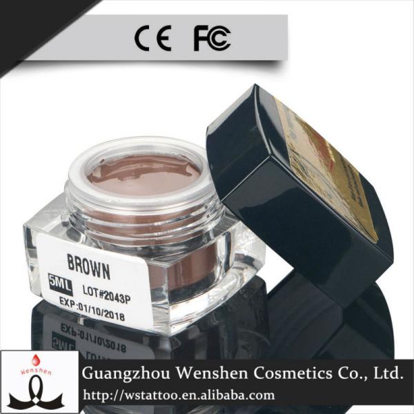 Cream Pure Plant Semi Permanent Makeup Pigments / Light Brown Tattoo Pigment