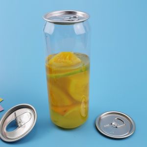 Food Grade 202# 500ml PET Plastic Smoothie Bottles