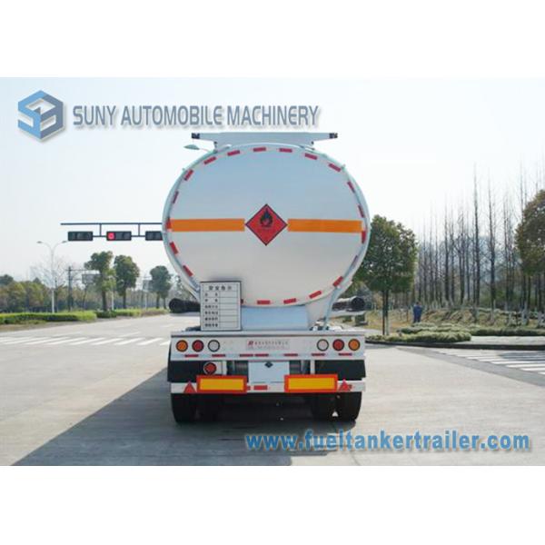 Stainless Steel Tri-axle Oil Tank Trailer 40000L 12000*2500*3650mm