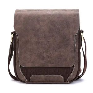 Custom Oxford Vintage Leather Crossbody Bag Shoulder Messenger Bag For Men