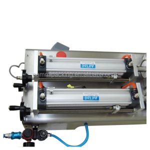High Quality Double Heads Pneumatic Piston Milk Filling Machine, Liquid