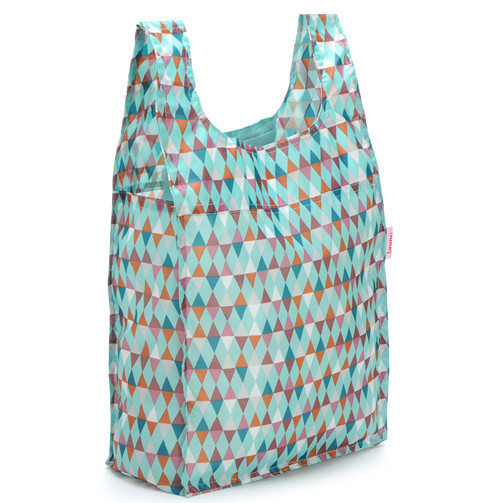 Long Handles Recycled Shopping Bag Sublimation Printing 190T Square Stitching
