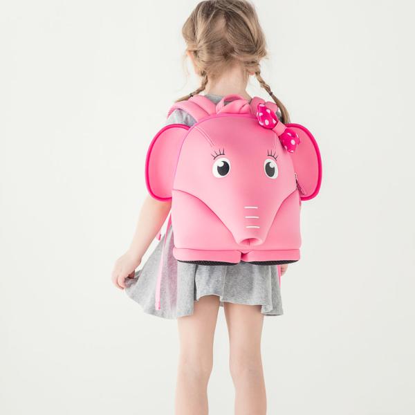 3D Cartoon elephant for kids todder boys girls backpack with strap
