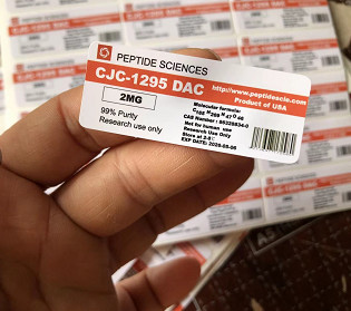 Buy Peptide Vial Labels Ghrf-6 Mt2 With Size 5x2cm And Matched Boxes at wholesale prices