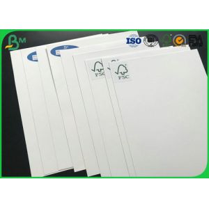 China Smoothy Surface 200 - 450g Glossy C1S Ivory Paper With ISO Certification For Makng Name Cards on sale