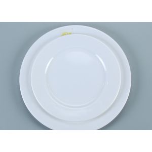 Unbreakable Plain White Plastic Melamine Buffet Dinner Plates