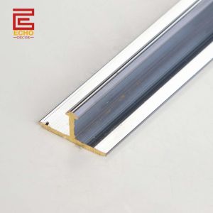 Custom Chrome Plated Brass Profile T Section Tile Divider Trim