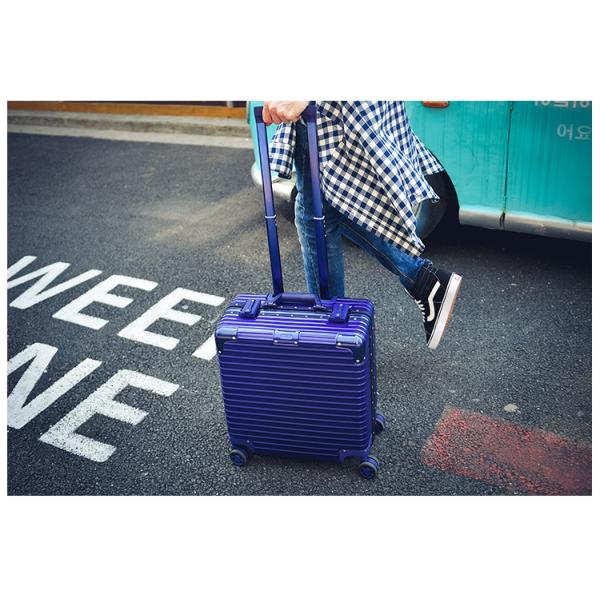 18 inch luggage, multifunctional small boarding luggage, business aluminum frame suitcase, men's and women's password 17 travel hard box
