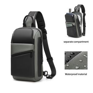 Casual Mens Sling Bag Single Shoulder Crossbody Bag Collapsible