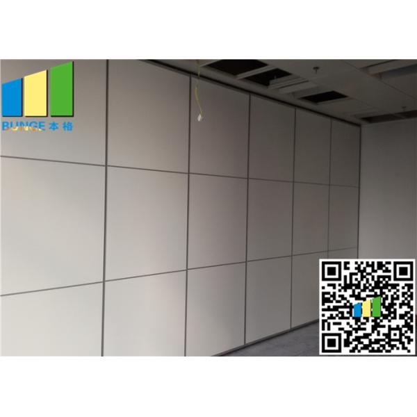 White Laminate Finish Sliding Foldable Partition Wall For Meetting Room