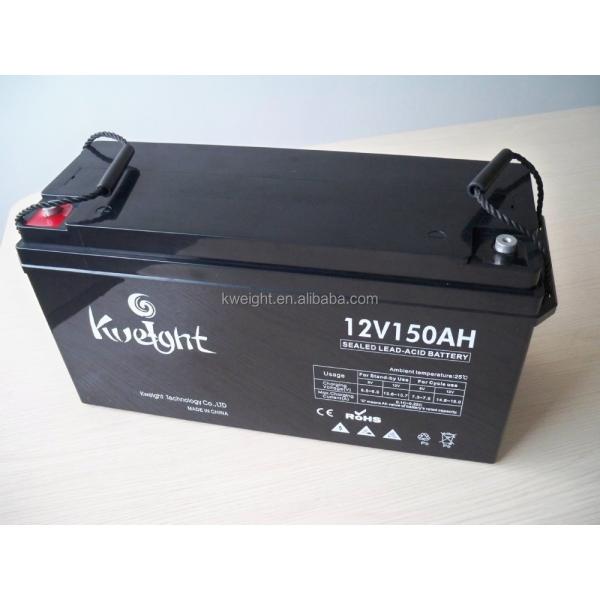 24v Dry Cell 12V 150Ah Deep Cycle Battery Sealed Lead Acid Rechargeable Battery