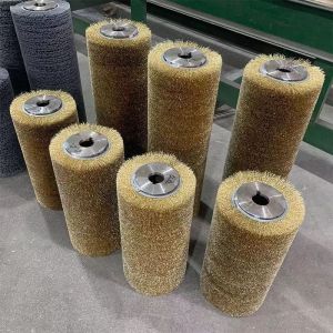Spiral Winding Brass Wire and 304 Stainless Steel Wire Industrial Roller Brush