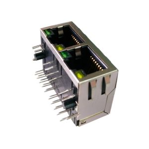 China ARJM12A1-811-BB-EW2 Ethernet Rj45 Connectors 1X2 Shielded With 5G Base - T on sale