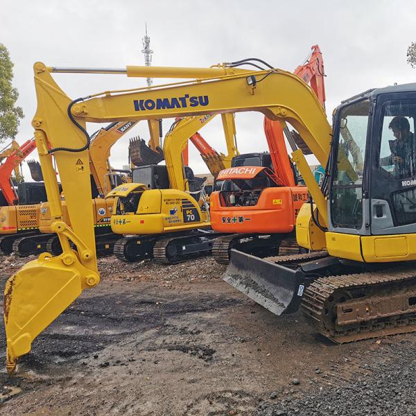 Used Komatsu PC78 Excavators Construction Projects 7Ton Hydraulic Crawler Machinery