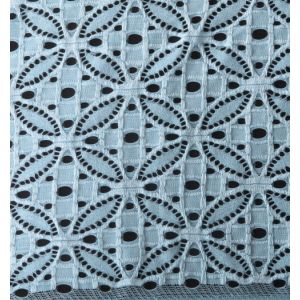 Elastic Lace Fabric of Spandex & Nylon with Elliptic Little Flower Pattern