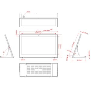 Octa Core 1.5GHz Android 6.0 Tablet 17 Inch All In One Touchscreen Pc