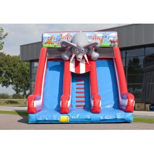 Large Circus Commercial Inflatable Slide Elephant Infatable Dry Slide