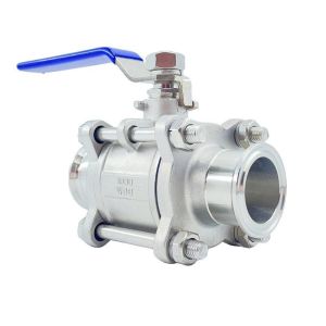 ISO9001 Standard 3PC Clamp Stainless Steel Floating Ball Valve 1000wog