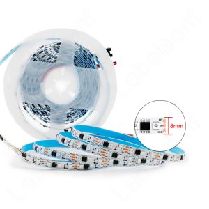 8mm Narrow LED Pixel Strip Light , RGB 5050 3535 Magic Dream Color LED Strip