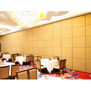 Floor to Ceiling Sliding Folding Room Partitions for Restaurant / Movable