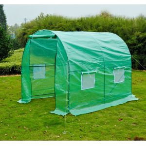 Polyethylene Walk In Tunnel Greenhouse UV Protection Strong Impact Resistance
