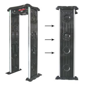 UNIQSCAN New Design Security Walk-Through Door Frame Metal Detector Gate 6 Zones