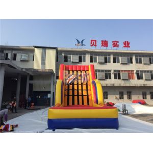 Exciting Inflatable Interactive Games , Commercial Grade Inflatable Sticky Wall