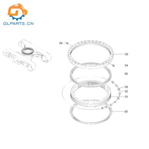 9260971 9169646 Slewing Bearing for ZX200-3 ZAX240-3 ZX200-5G Excavator Swing