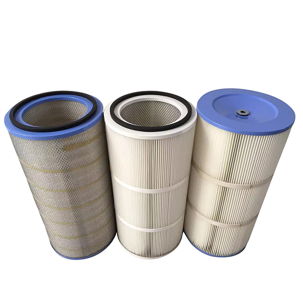 Synthetic Fiber Industrial Dust Collector Pleated Filter Fiberglass