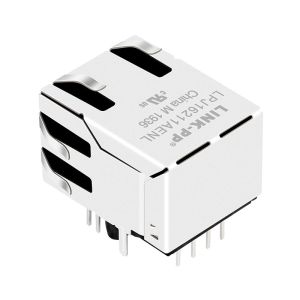 HFJT1-E2450-L12RL Female RJ45 Connector 100Mbps Ethernet Magjack