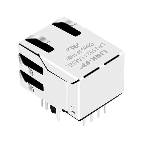 Buy HFJT1-E2450-L12RL Female RJ45 Connector 100Mbps Ethernet Magjack at wholesale prices